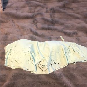 Blue/Mint bikini top